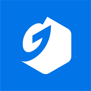 Icono sobre azul